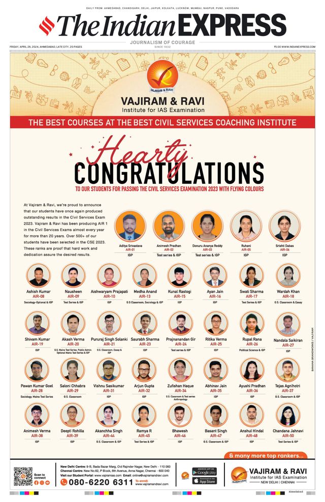 The Indian Express Ahmedabad