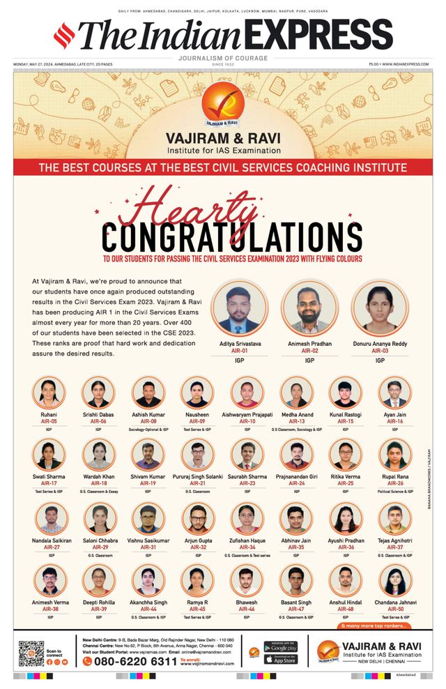 The Indian Express Ahmedabad