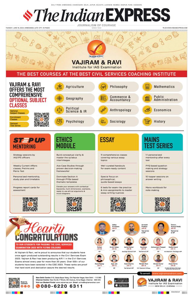 The Indian Express Ahmedabad