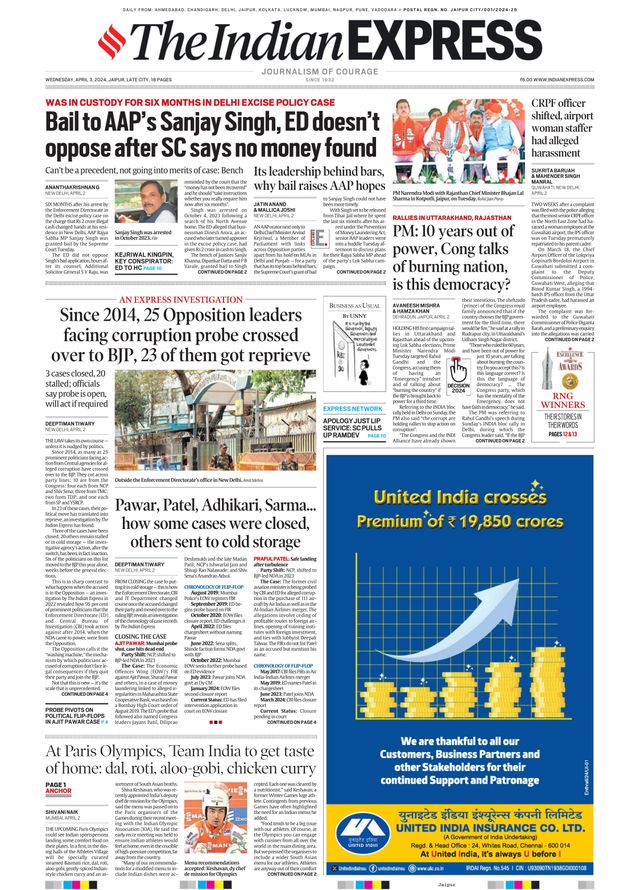 The Indian Express Jaipur