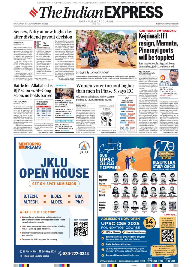 The Indian Express Jaipur