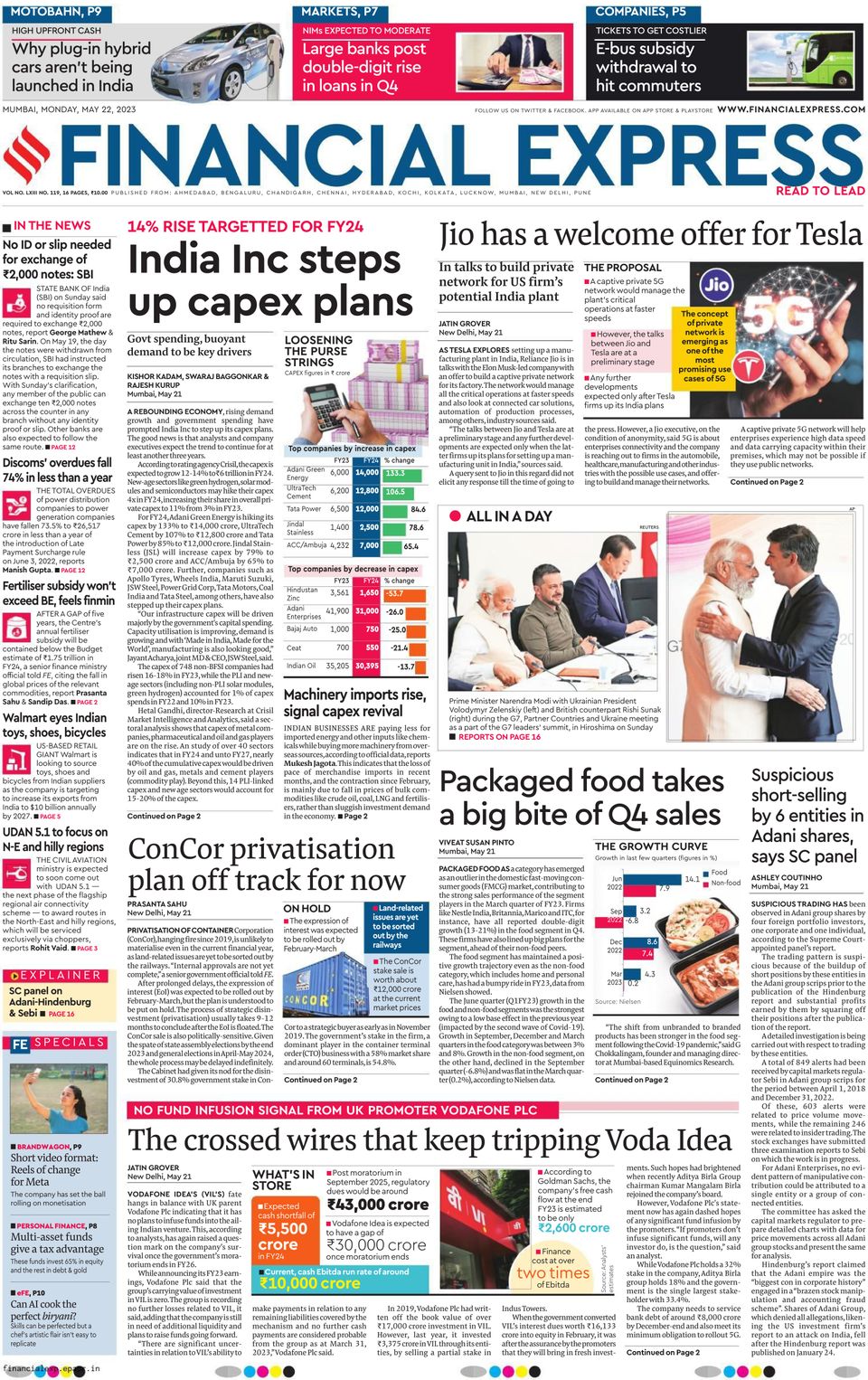 Financial Express Mumbai-May 22, 2023 Magazine