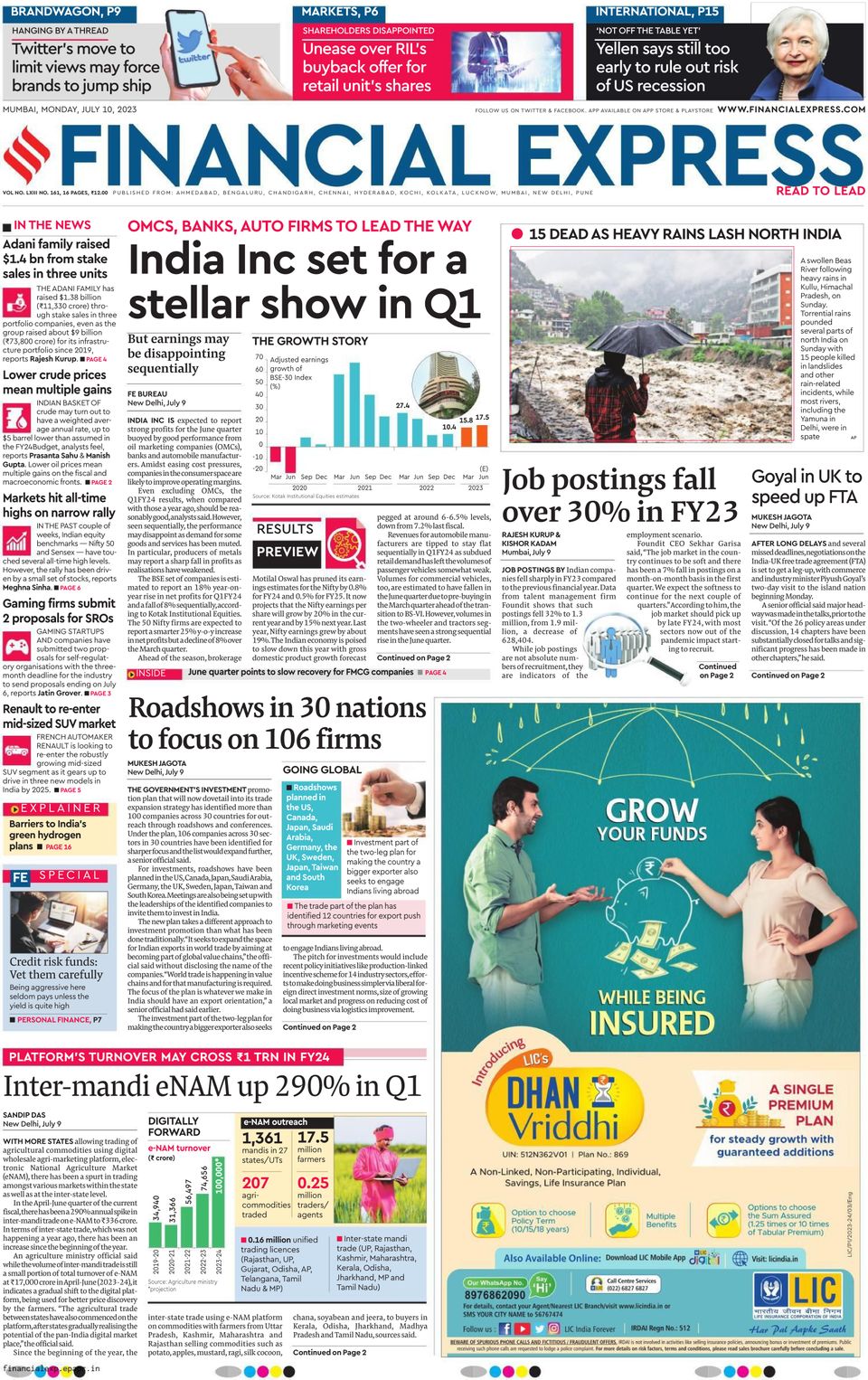Get digital access to Financial Express Mumbai - July 10, 2023 issue ...