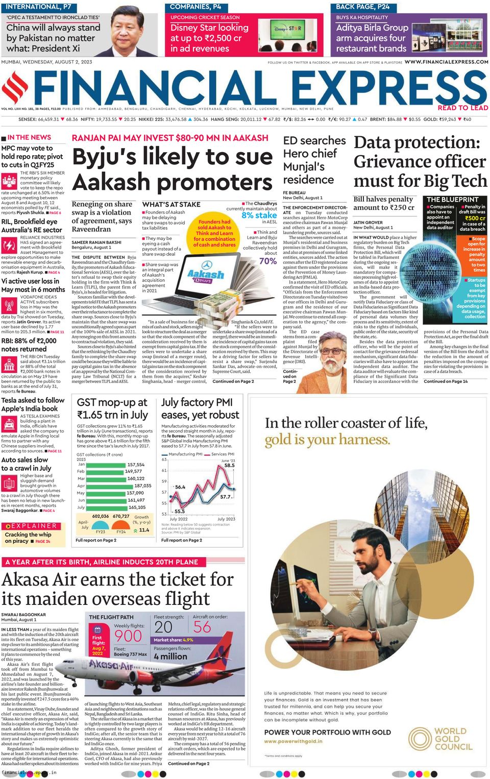 Financial Express Mumbai-August 02, 2023 Magazine