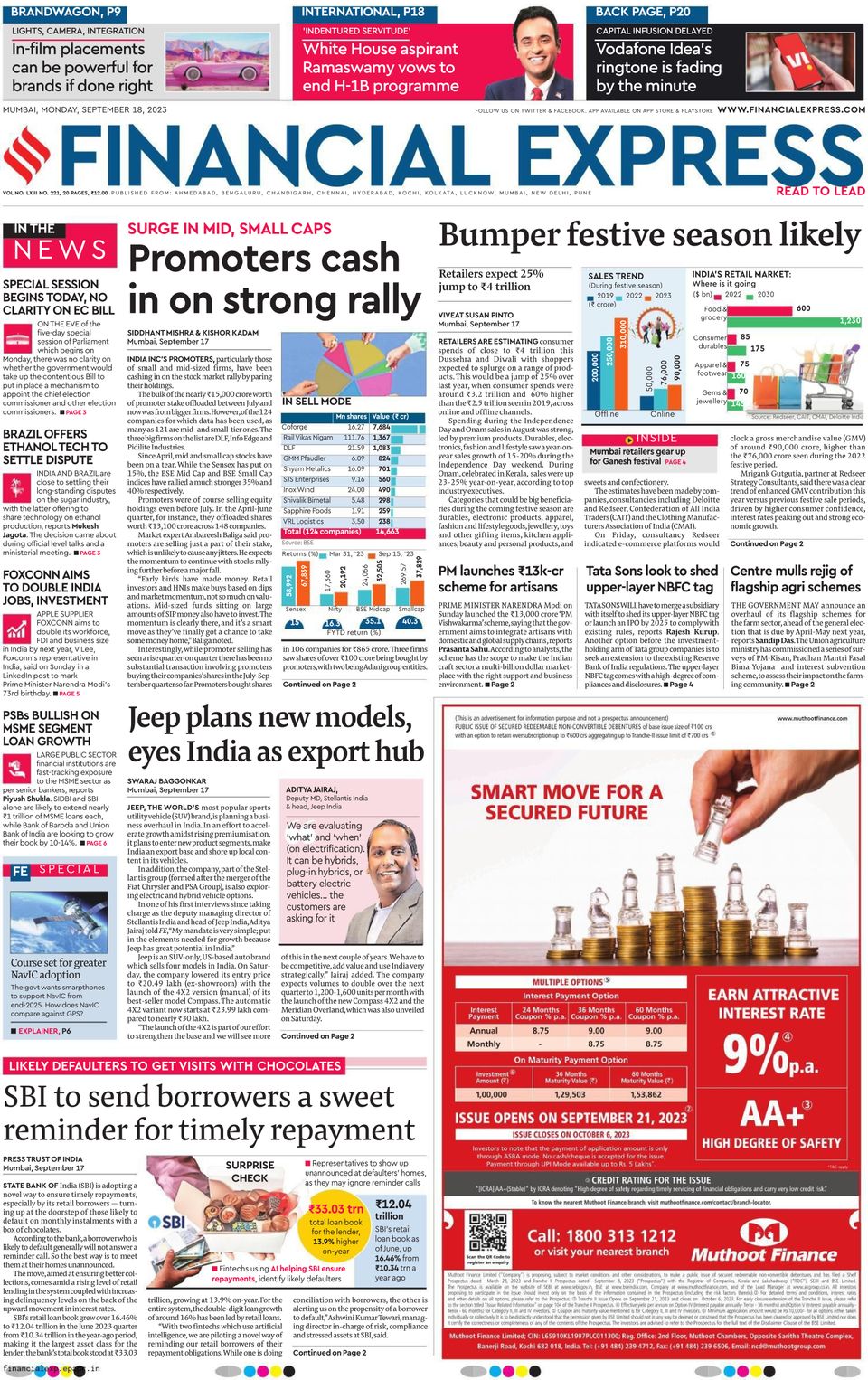 Financial Express Mumbai-September 18, 2023 Magazine