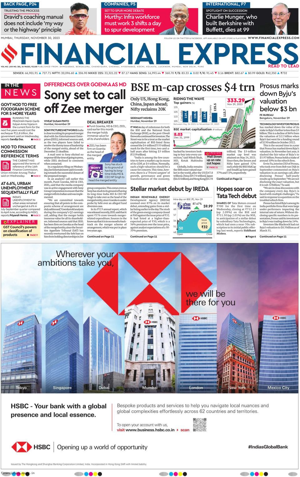 Financial Express Mumbai-November 30, 2023 Magazine