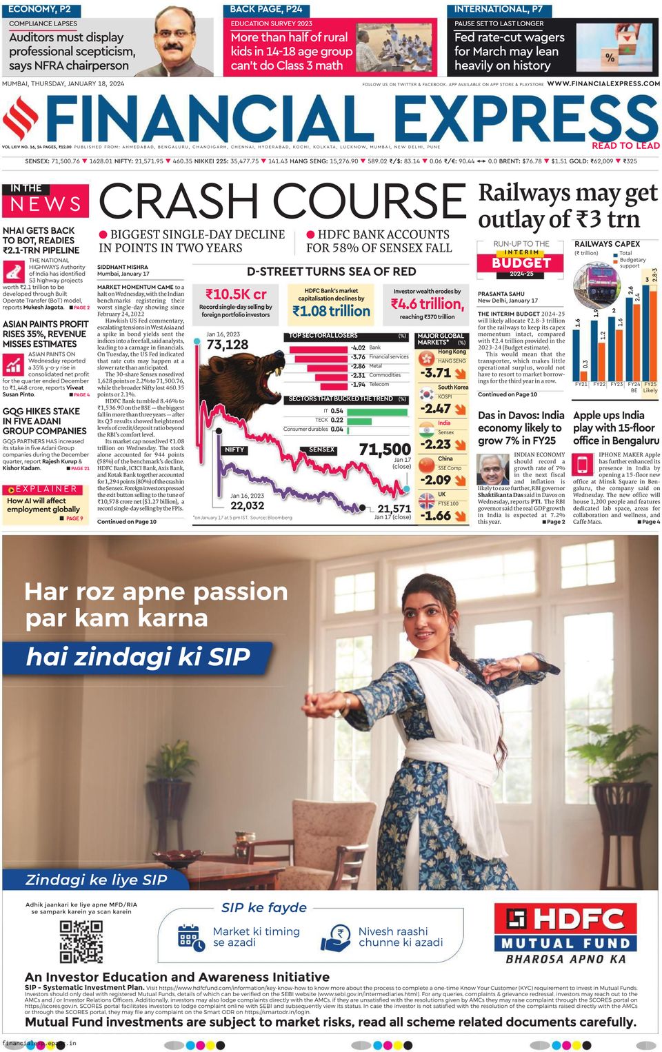 Get digital access to Financial Express Mumbai - January 18, 2024 issue ...
