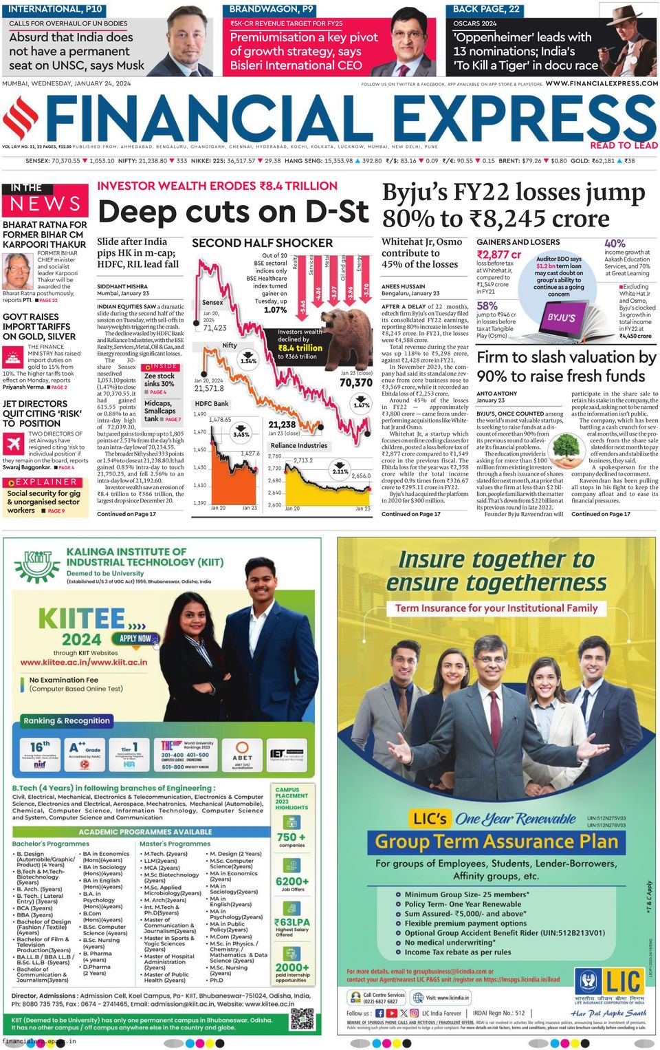Get digital access to Financial Express Mumbai - January 24, 2024 issue ...