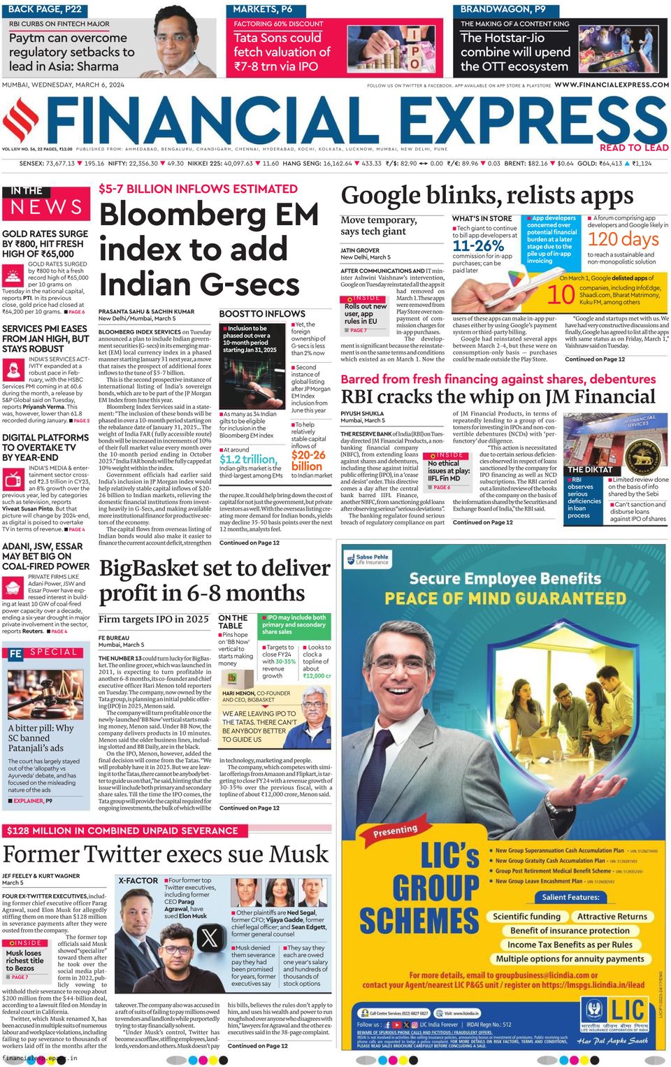 Financial Express Mumbai-March 06, 2024 Magazine