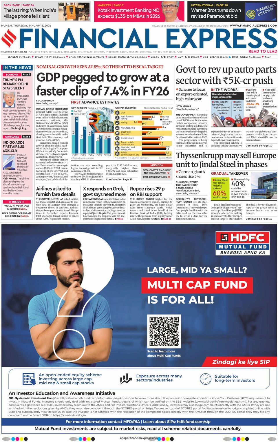 Get digital access to Financial Express Mumbai - January 08, 2026 issue ...