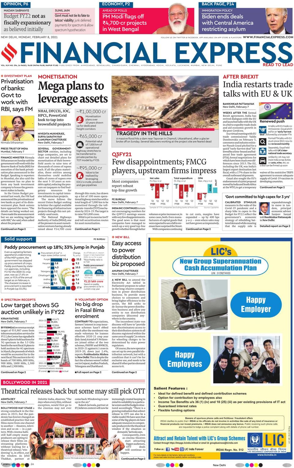 Financial Express Mumbai-February 08, 2021 Magazine