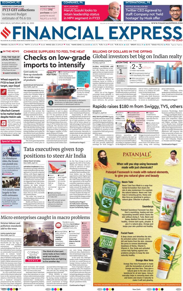 Financial Express Delhi