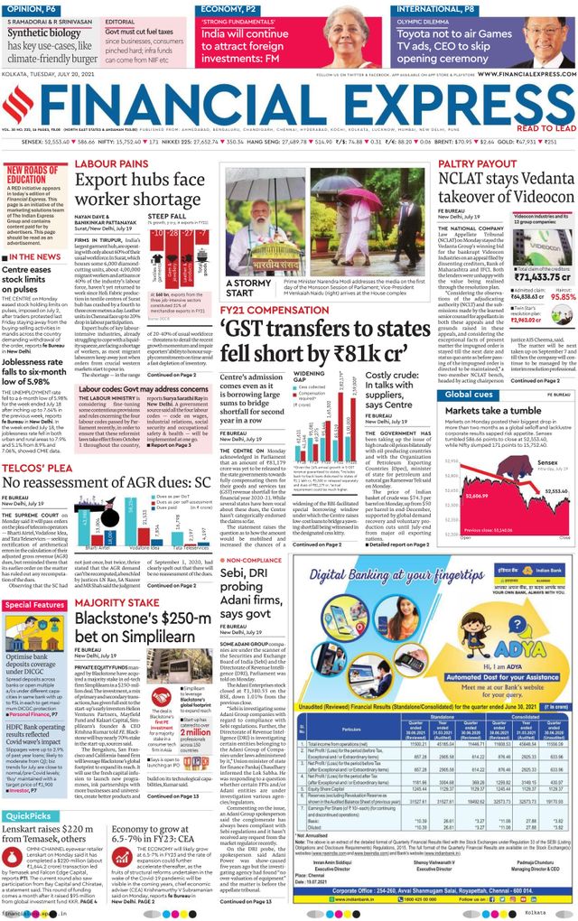 Financial Express Kolkata