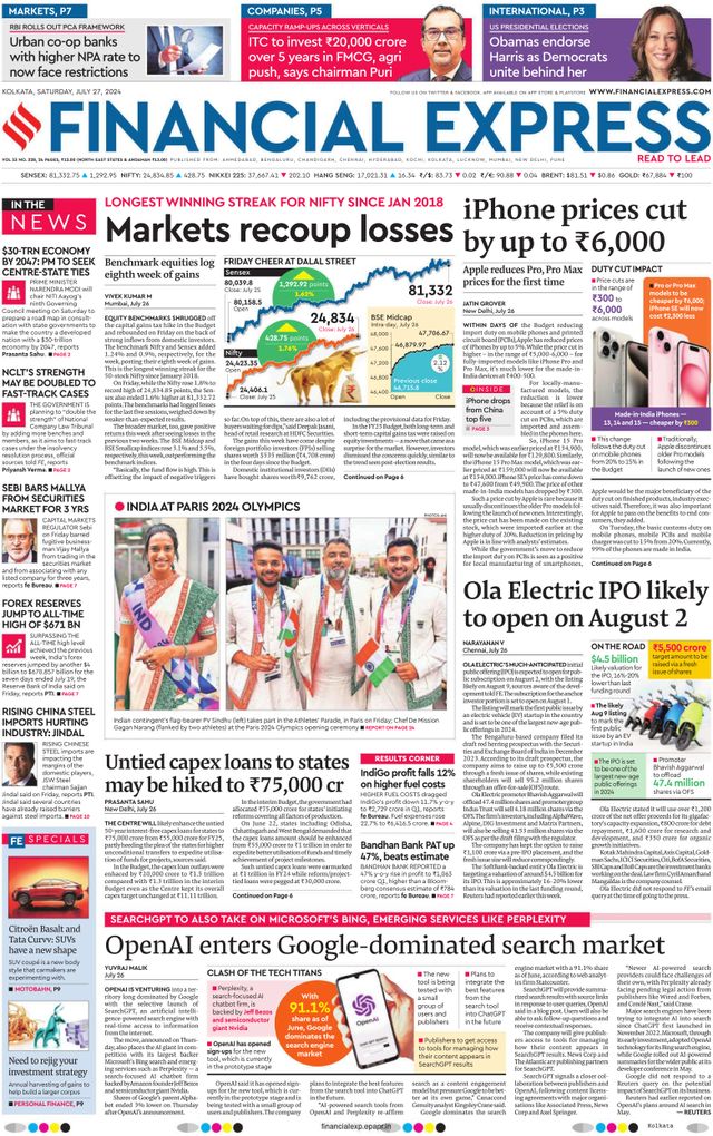 Financial Express Kolkata