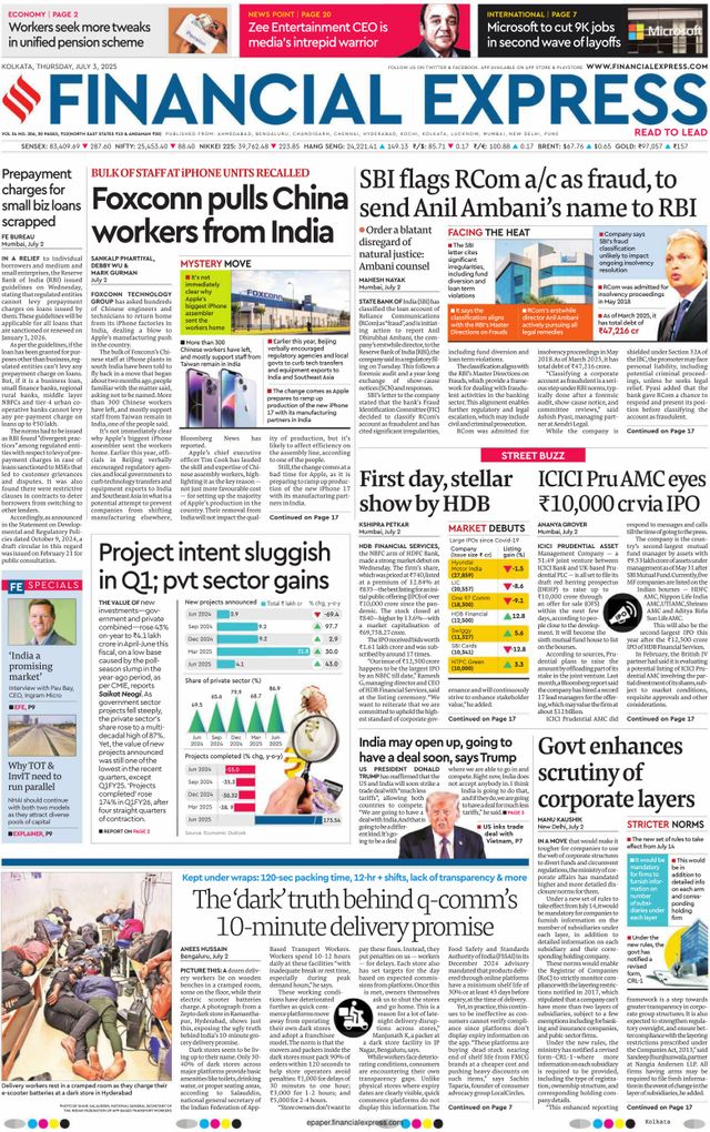 Financial Express Kolkata