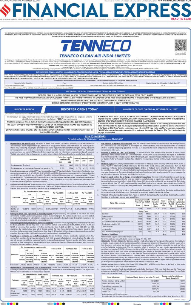 Financial Express Kolkata