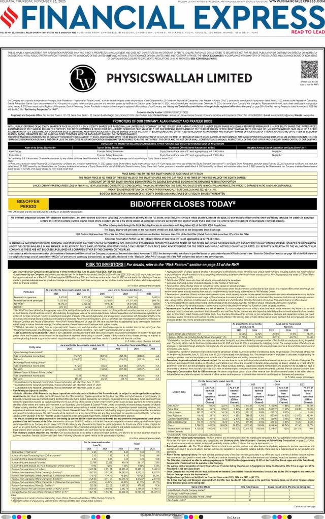 Financial Express Kolkata