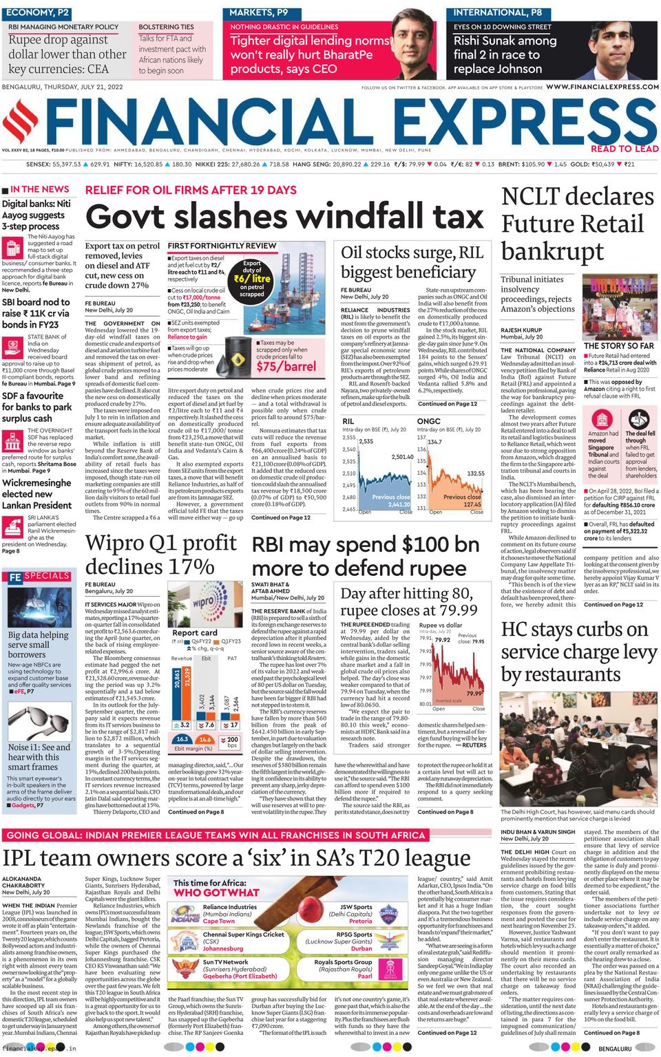 Financial Express Bengaluru-July 21, 2022 Newspaper