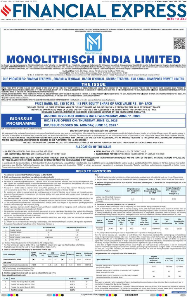 Financial Express Bengaluru