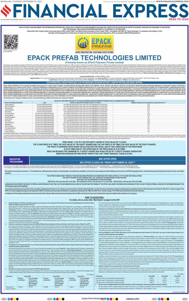 Financial Express Bengaluru