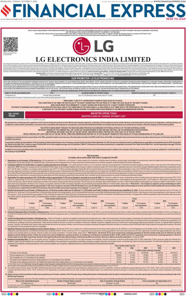 Financial Express Bengaluru