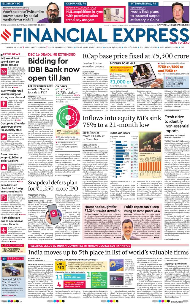 Financial Express Chennai