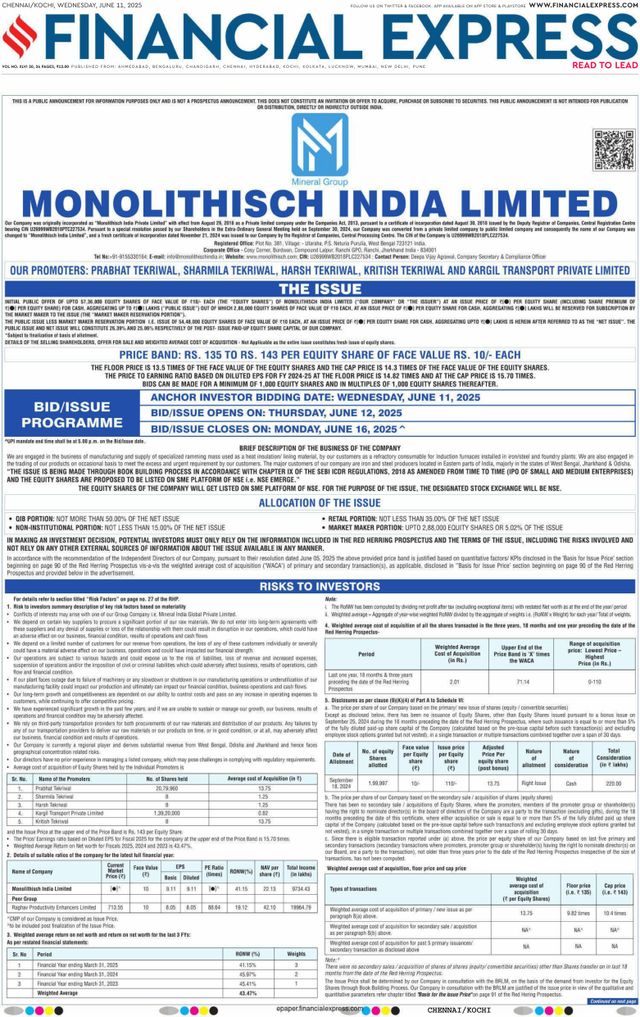 Financial Express Chennai