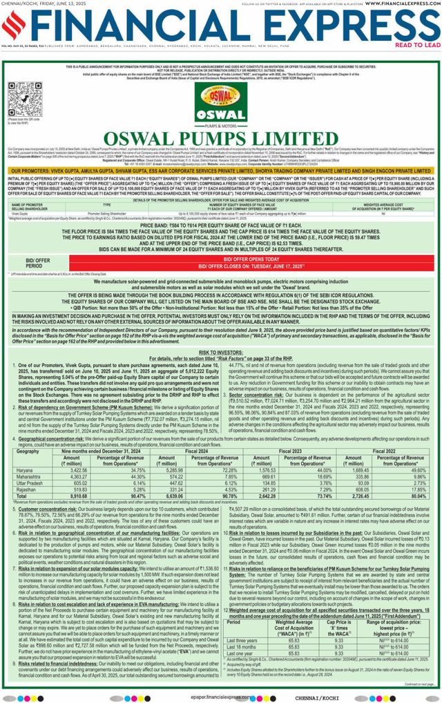 Financial Express Chennai