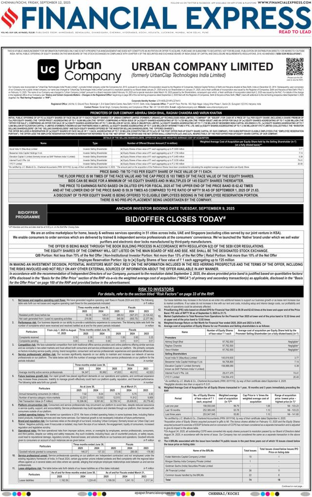 Financial Express Chennai