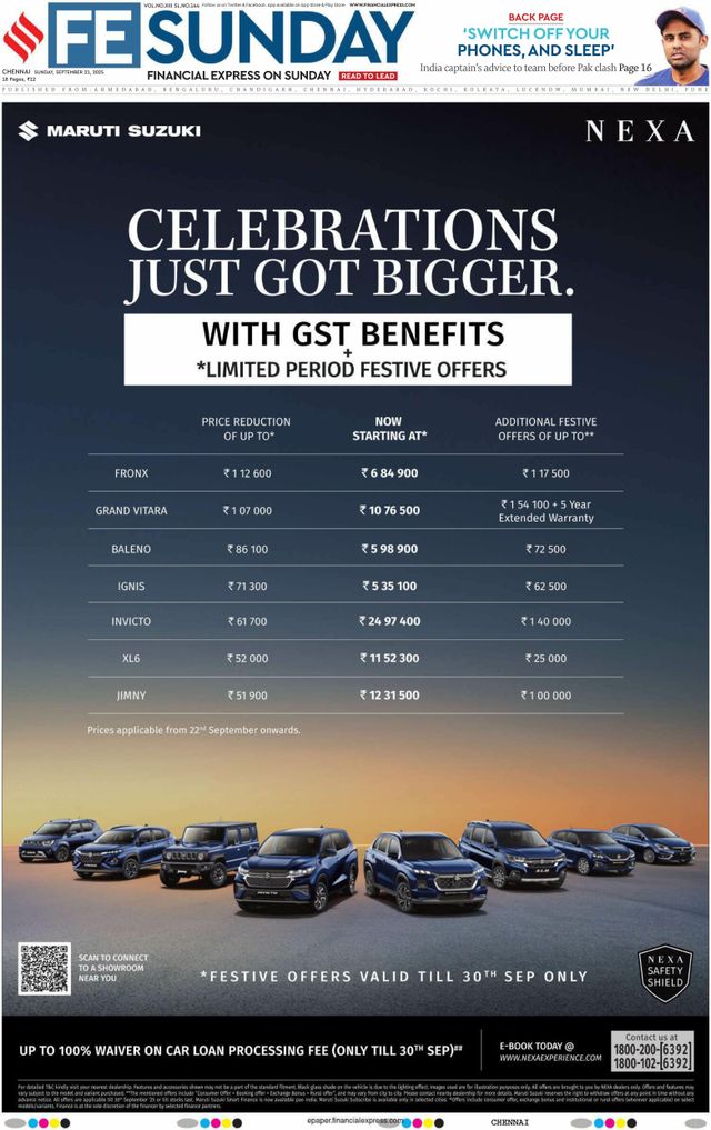 Financial Express Chennai