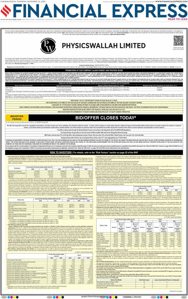 Financial Express Chennai