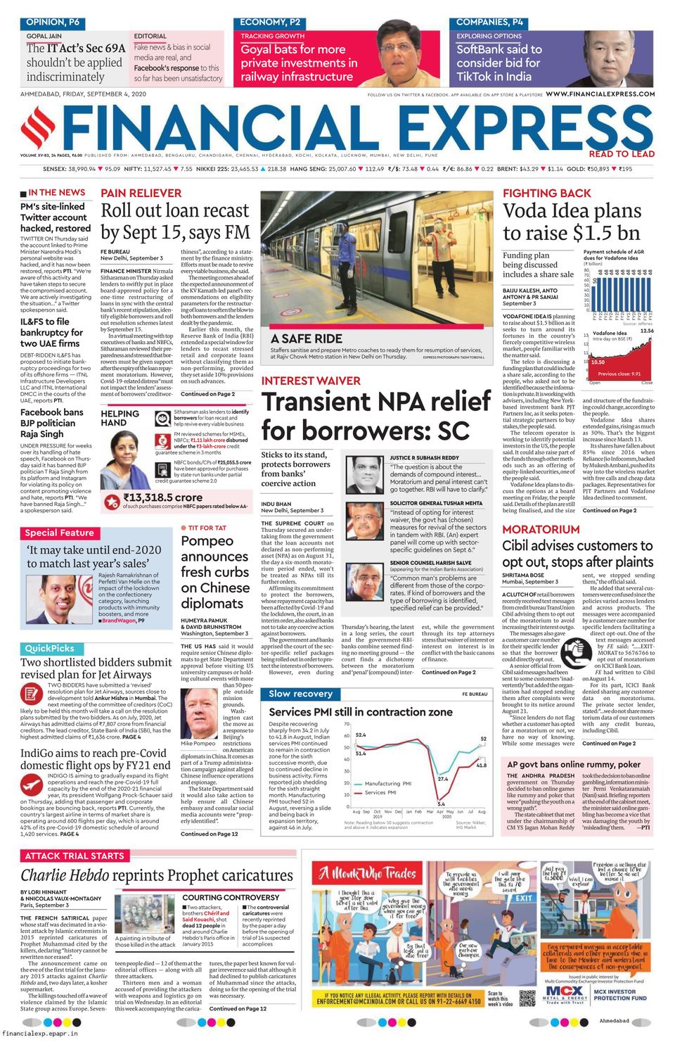 Financial Express AhmedabadSeptember 04, 2020 Newspaper