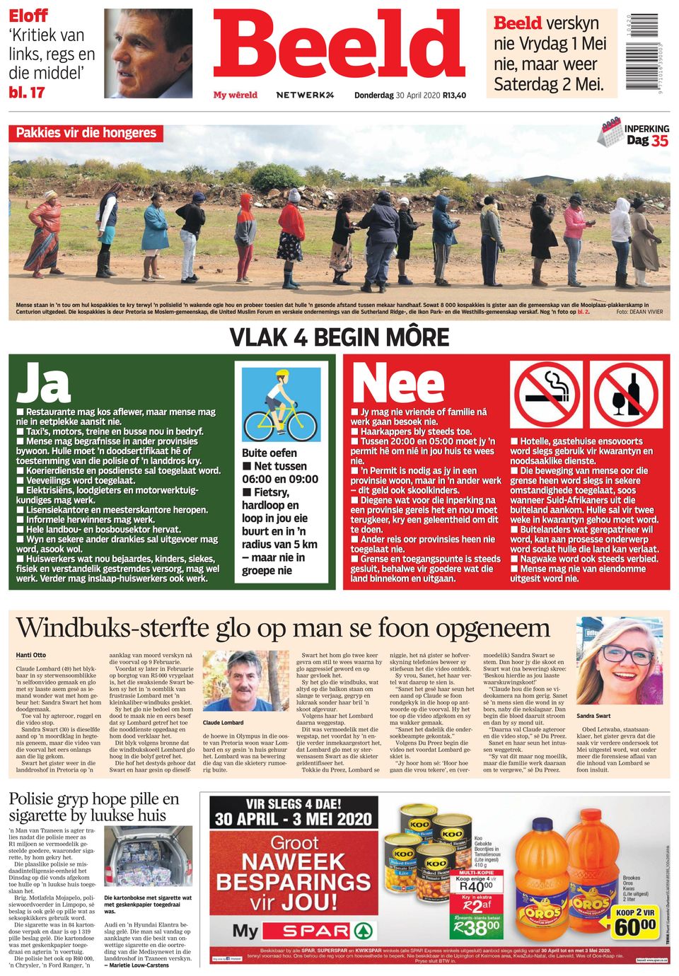 Beeld-April 30, 2020 Newspaper - Get your Digital Subscription