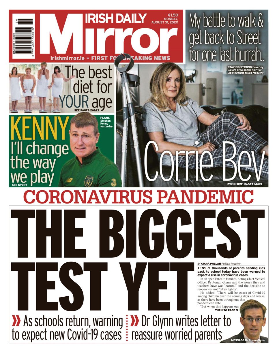 Irish Daily MirrorAugust 31, 2020 Newspaper Get your Digital Subscription