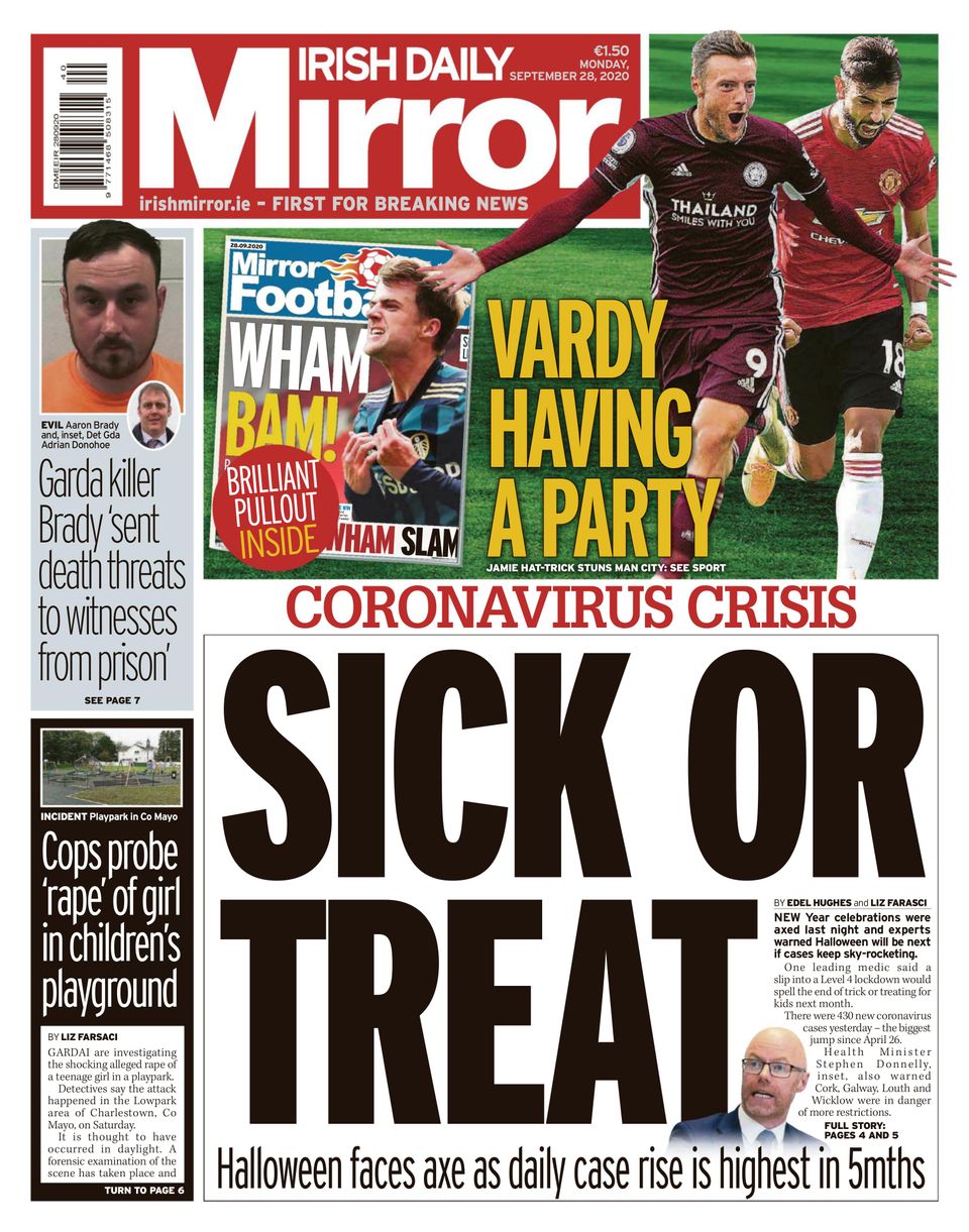 Irish Daily MirrorSeptember 28, 2020 Newspaper