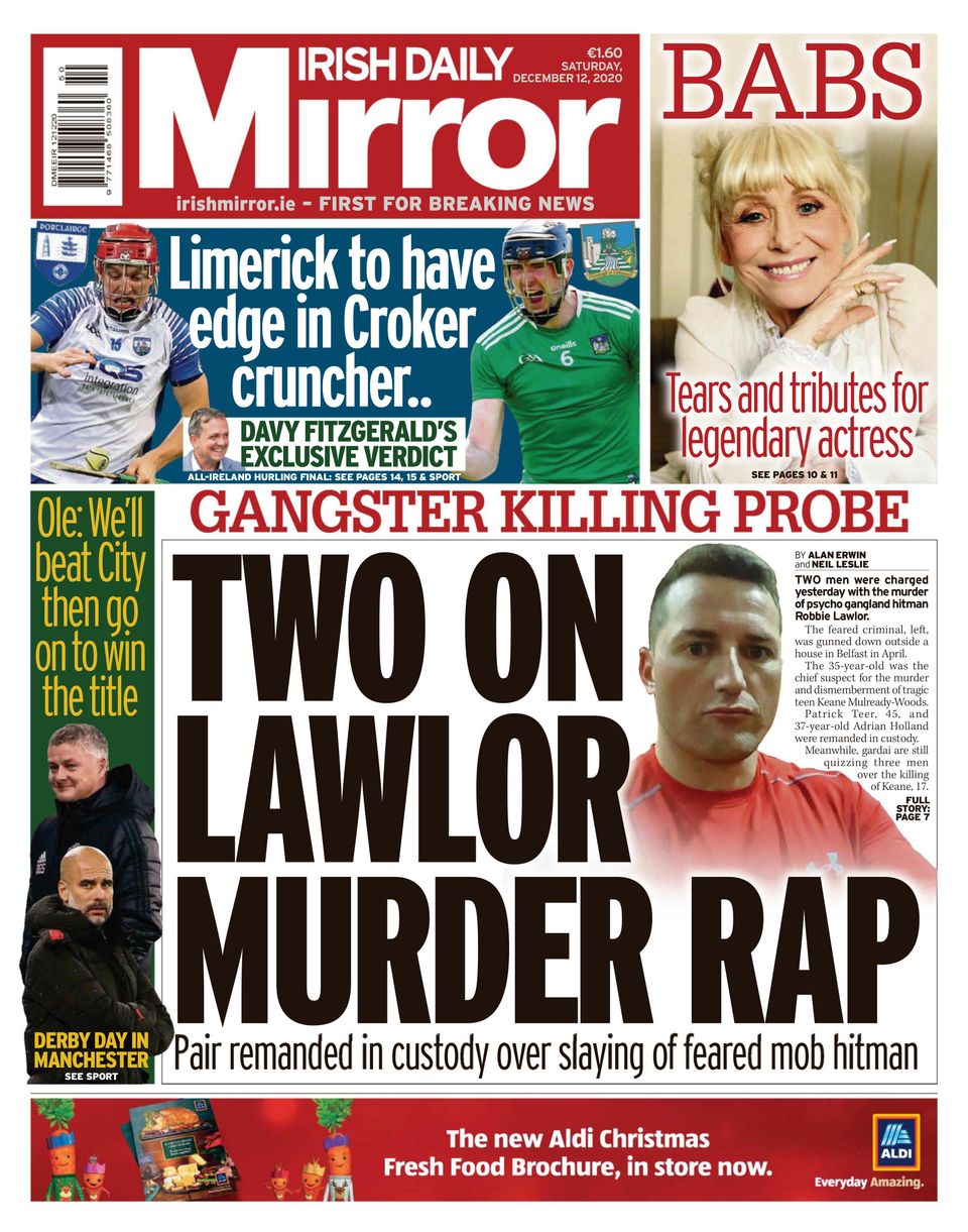 Irish Daily MirrorDecember 12, 2020 Newspaper