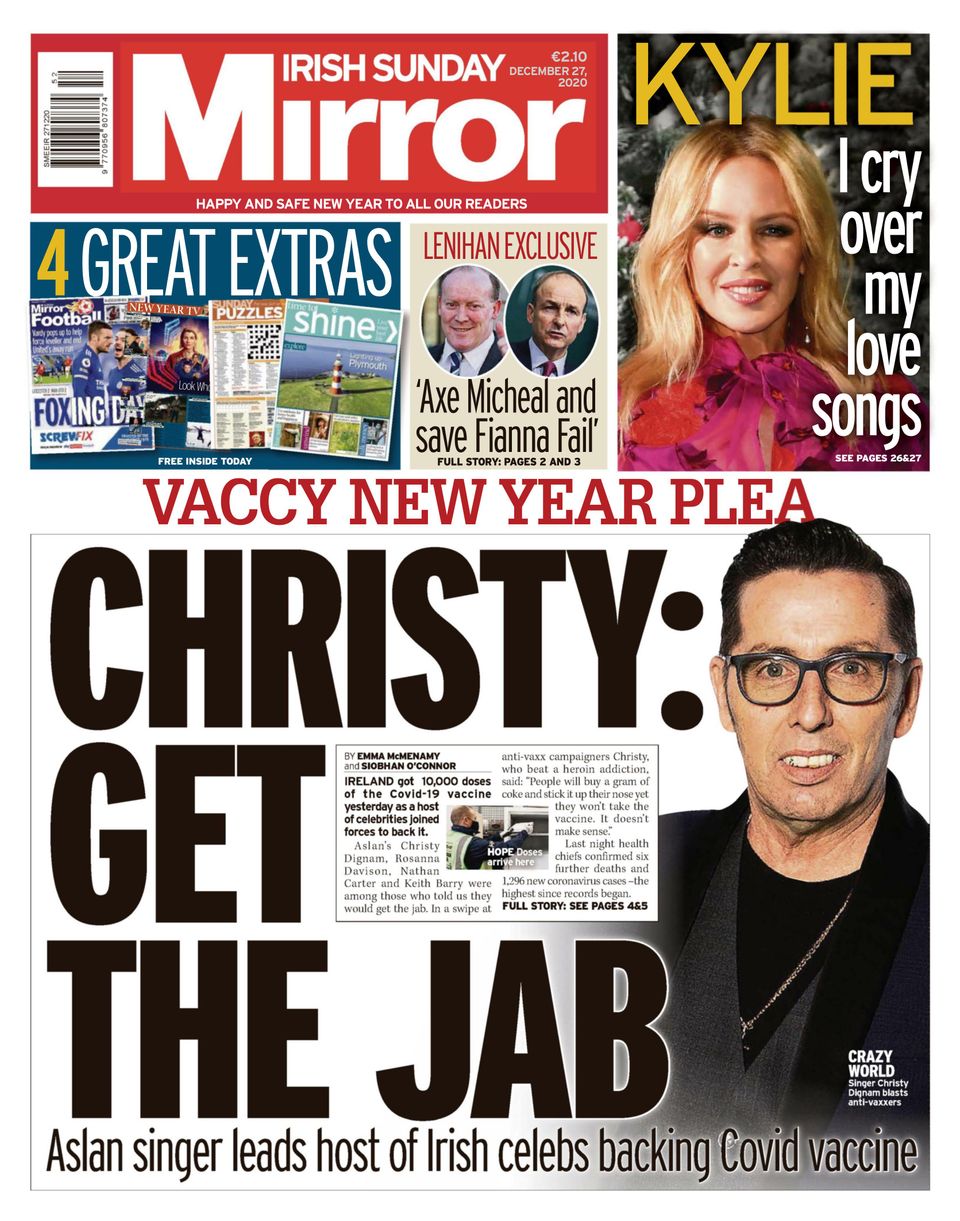 Irish Sunday MirrorDecember 27, 2020 Newspaper