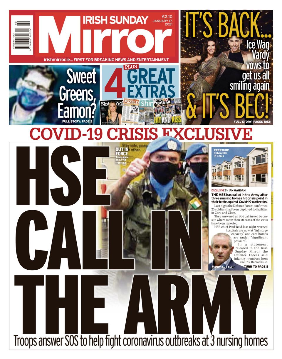 Irish Sunday MirrorJanuary 17, 2021 Newspaper