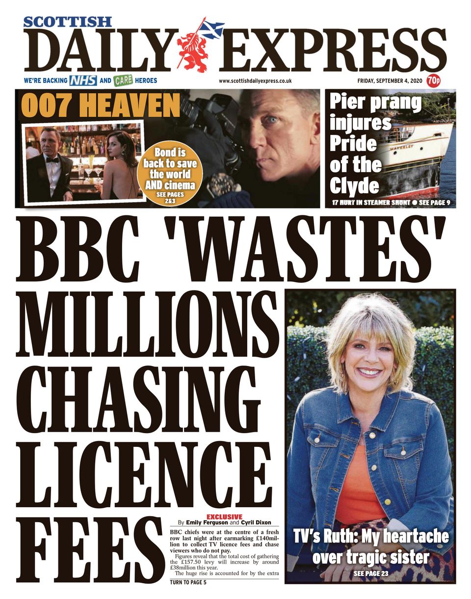 Scottish Daily Express September 04 2020 Newspaper