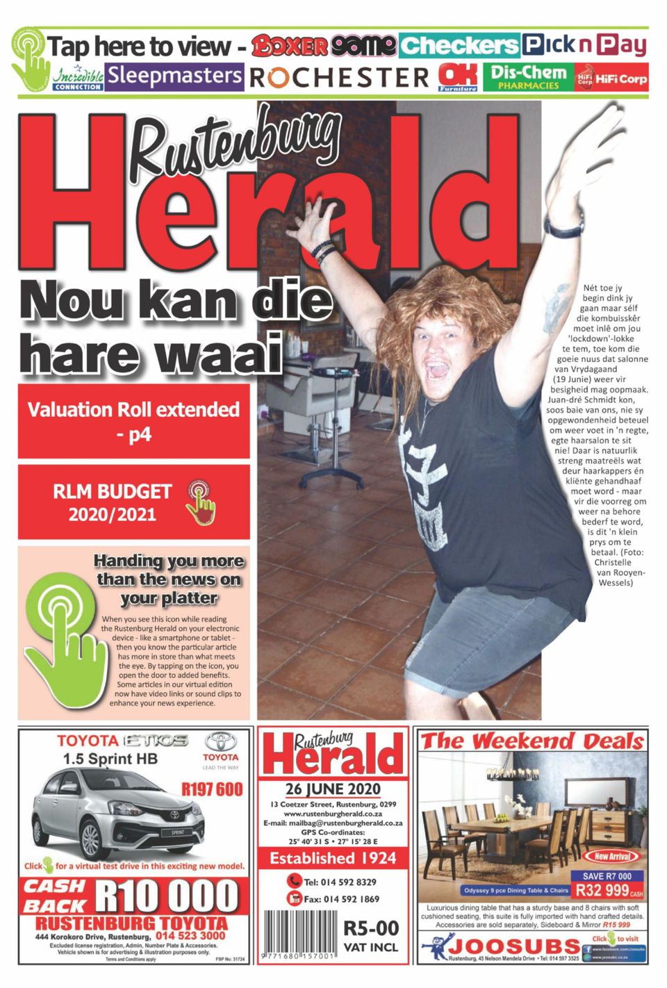 Get digital access to Rustenburg Herald - June 26, 2020 issue | Magzter.com