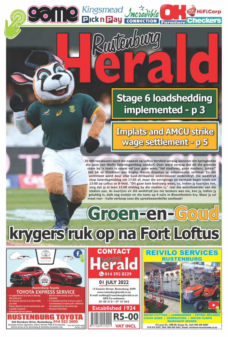 Rustenburg Herald Newspaper - Get your Digital Subscription