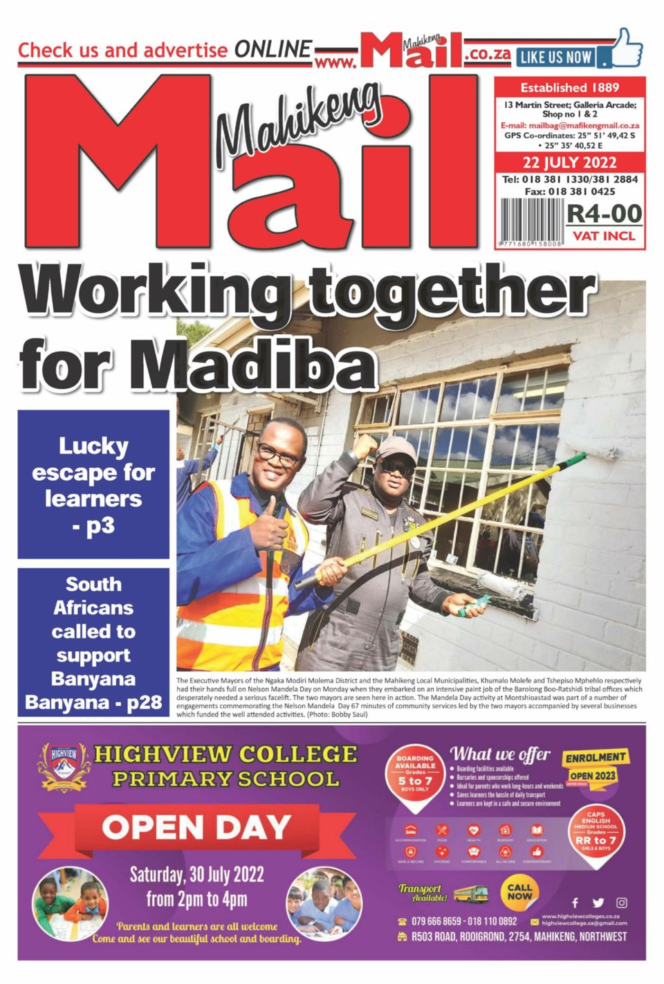 The Mail Newspaper Mafikeng Today