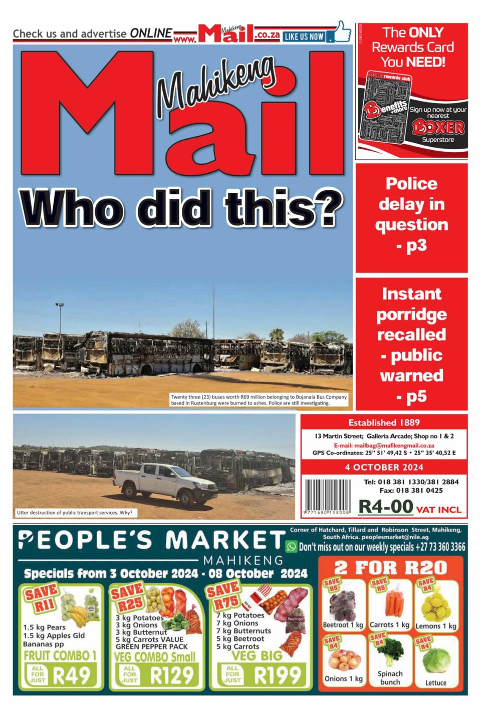 Get digital access to Mafikeng Mail October 04, 2024 issue