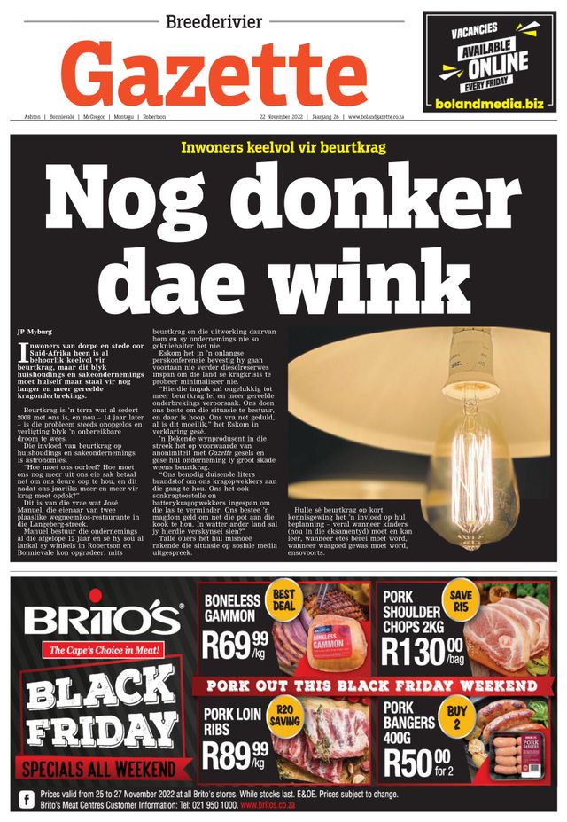 Gazette Breederivier