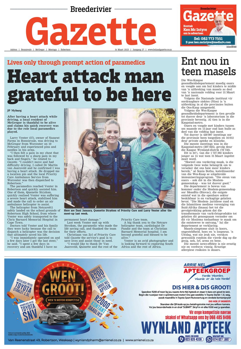 Gazette BreederivierMarch 14, 2023 Newspaper Get your Digital