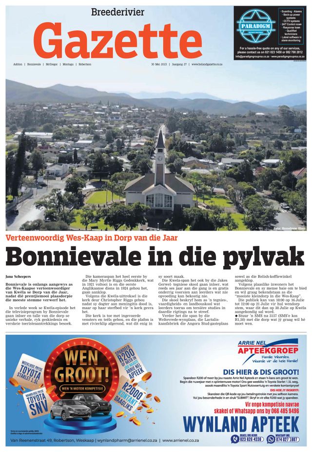 Gazette Breederivier