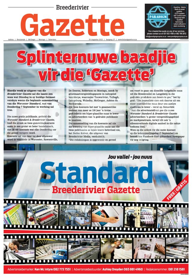 Gazette Breederivier