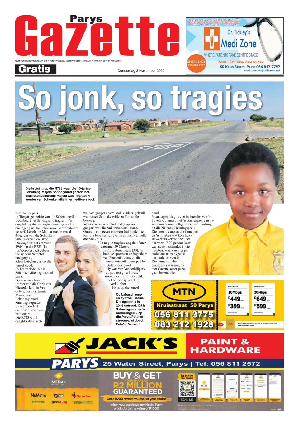 Parys GazetteNovember 03, 2022 Newspaper Get your Digital Subscription