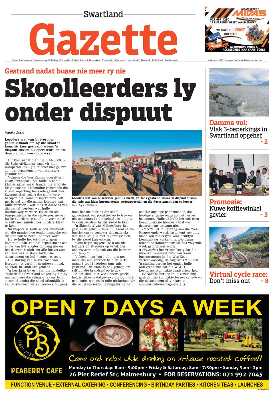 Get digital access to swartland gazette october 6 2020 issue