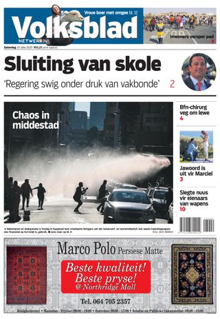 Volksblad - November 03, 2020 Volksblad Cover - November 03, 2020 Edition